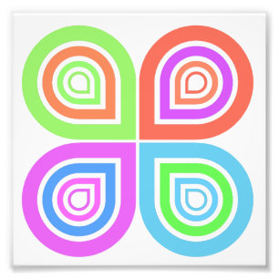 Abstraktes Logo Fotodruck