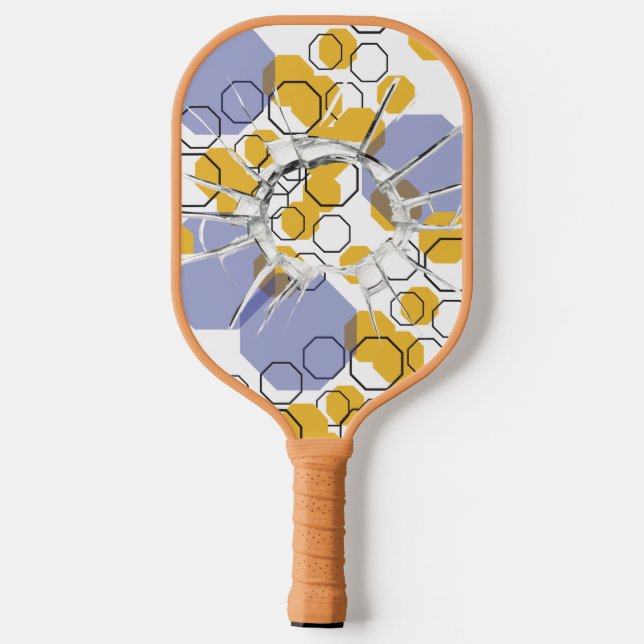 abstraktes, lustiges Design Pickleball Paddle (Rückseite)