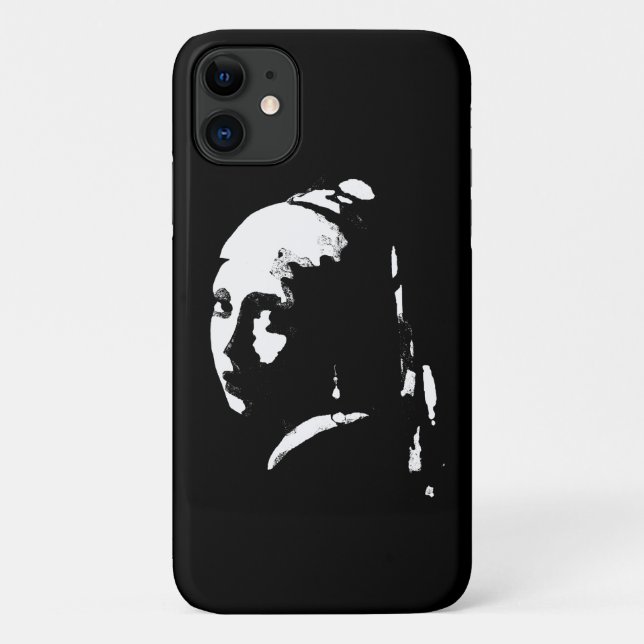 Abstraktes Mädchen mit Perlenohrring Case-Mate iPhone Hülle (Rückseite)