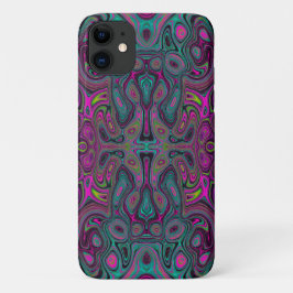 Abstraktes Magenta und Aquamarines Blaues Groovitm Case-Mate iPhone Hülle
