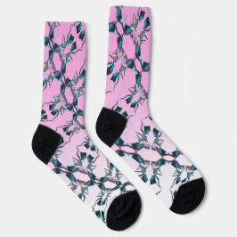 Abstraktes Malen auf Crew Socken