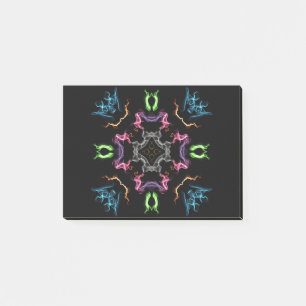 Abstraktes Mandala Digital Zeichnend Post-it Klebezettel