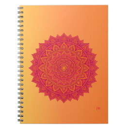 Abstraktes Mandala-Form-Notizbuch Notizblock