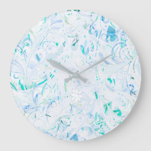 Abstraktes Mandala Große Wanduhr