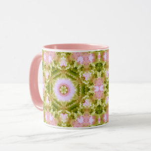 Abstraktes Mandala-Kaleidoskop runde Kreisformen Tasse