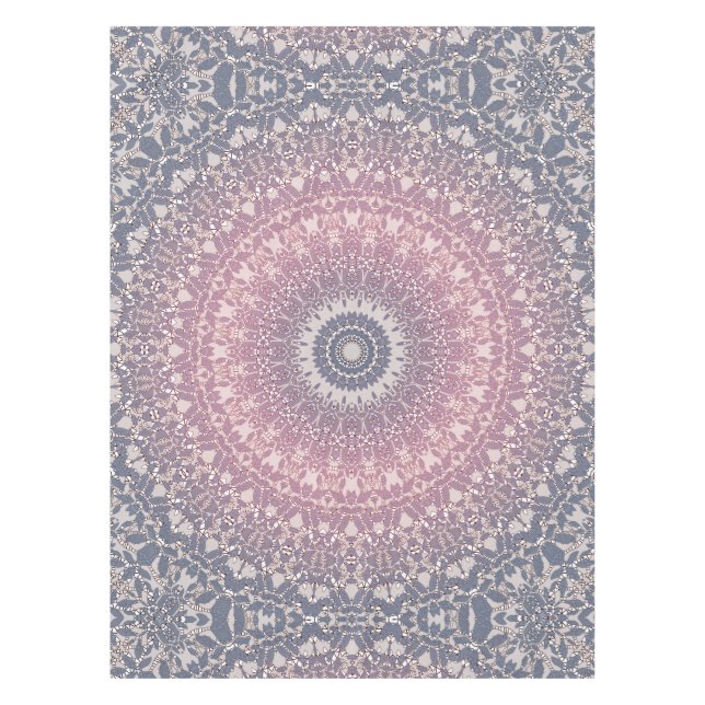 Abstraktes Mandala-Rundmuster Kaleidosco Tischdecke (Vorderseite)