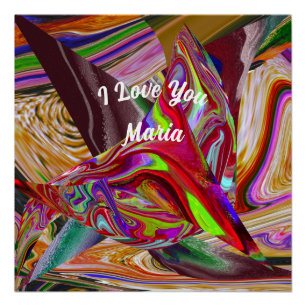 Abstraktes Marmor Flüssig-farbiges Poster