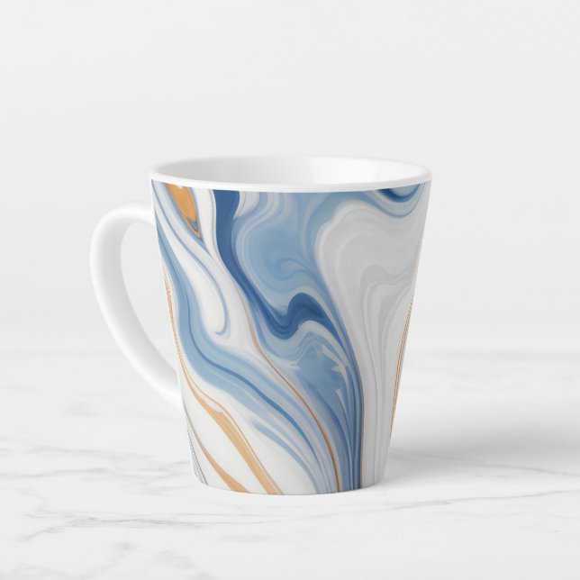 Abstraktes Marmordesign Milchtasse (Linke Ecke)