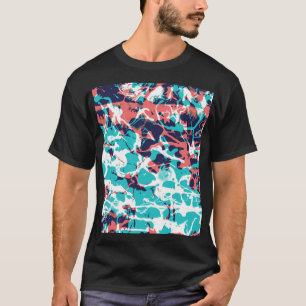 Abstraktes marmoriertes Papier - Hintergrund T-Shirt