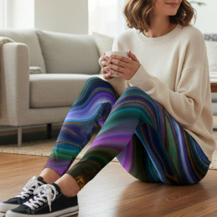 Abstraktes Marmormuster Aktivkleidung Leggings