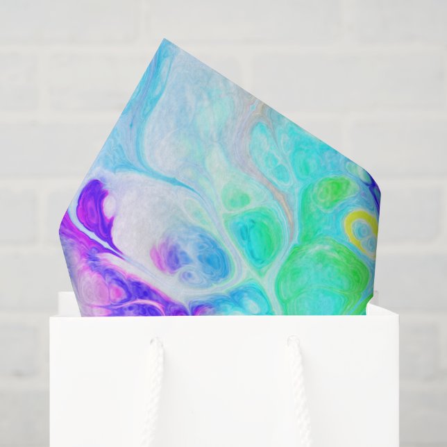 Abstraktes Marmormuster Seidenpapier (Geschenktüte)