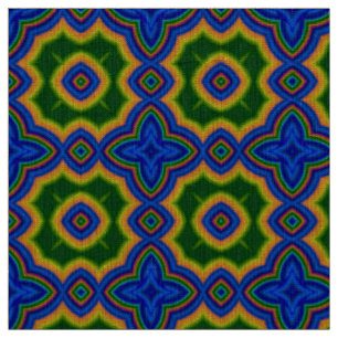 Abstraktes marokkanisches geometrisches Muster bla Stoff