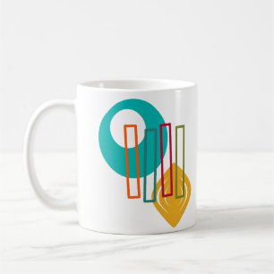 Abstraktes MCM-Design Kaffeetasse