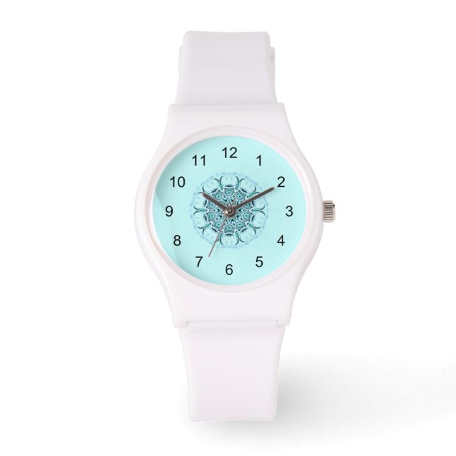 Abstraktes Meer Armbanduhr (Vorderseite)