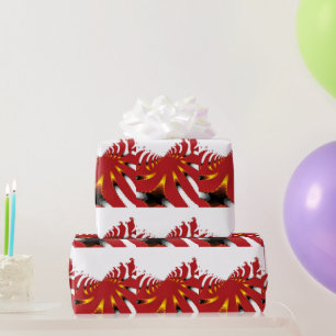 ABSTRAKTES MEERANEMON GESCHENKPAPIER