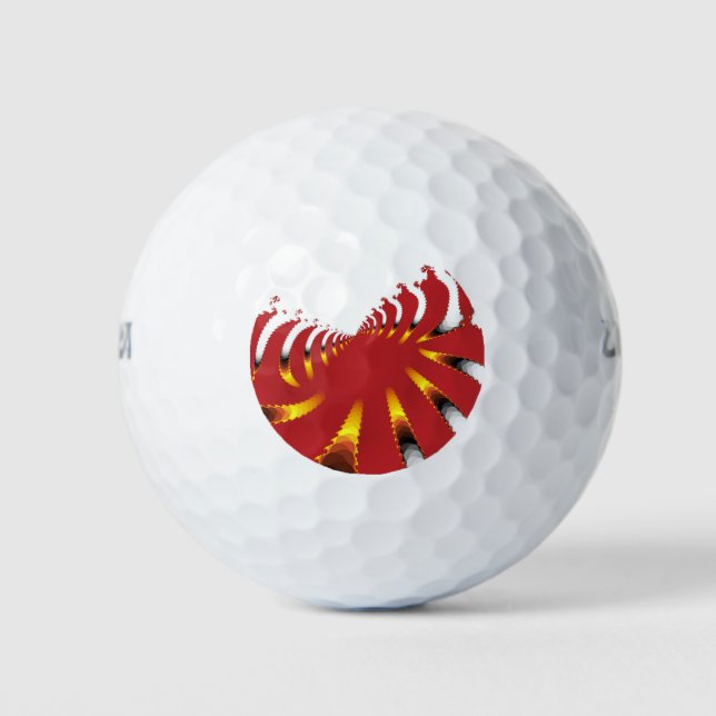 ABSTRAKTES MEERANEMON GOLFBALL (Vorderseite)