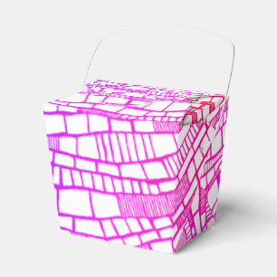 Abstraktes Mehrfarbiges Formen-Design Gefallen-Box Geschenkschachtel