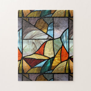 Abstraktes mehrfarbiges Glas