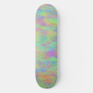 Abstraktes mehrfarbiges Muster Skateboard