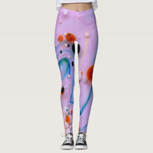 Abstraktes mehrfarbiges Splash-Design Leggings