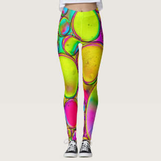Abstraktes mehrfarbiges Splash-Design Leggings