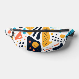 Abstraktes Memphis-Stil-Organische-Formen-Muster Bauchtasche
