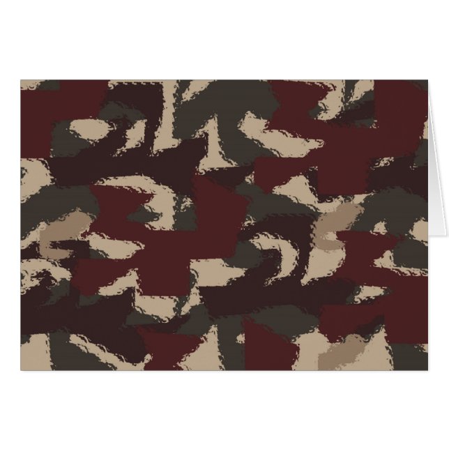 Abstraktes militärisches Muster (Vorderseite (Horizontal))