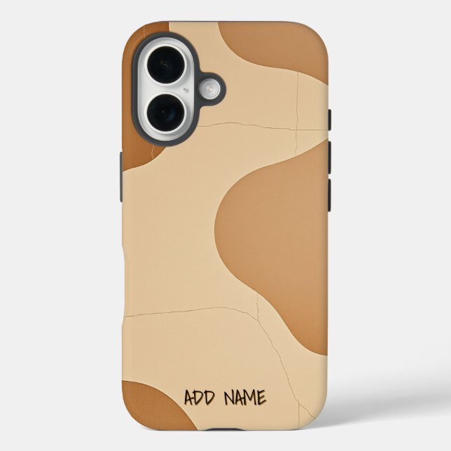 Abstraktes Minimalistisches Design iPhone 16 Hülle (Rückseite)
