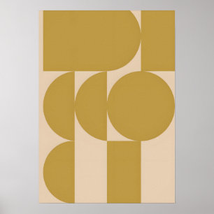 abstraktes minimalistisches Design postmodernes De Poster