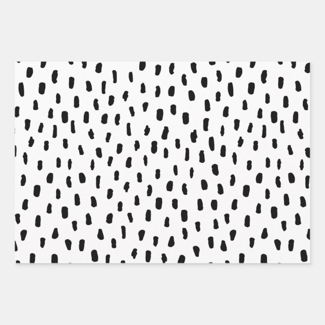 Abstraktes Minimalistisches Entwurfsmuster-Papier Geschenkpapier Set (Vorderseite)