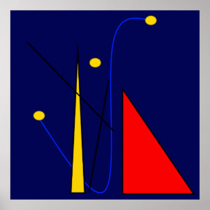 Abstraktes Miro-Inspiriertes Poster