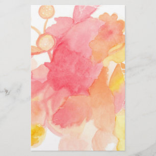 Abstraktes mit Blumenstationäres Briefpapier