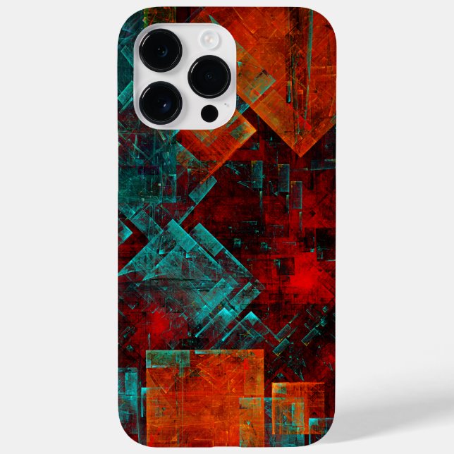 Abstraktes, modernes, Cooles künstlerisches Muster Case-Mate iPhone 14 Pro Max Hülle (Rückseite)