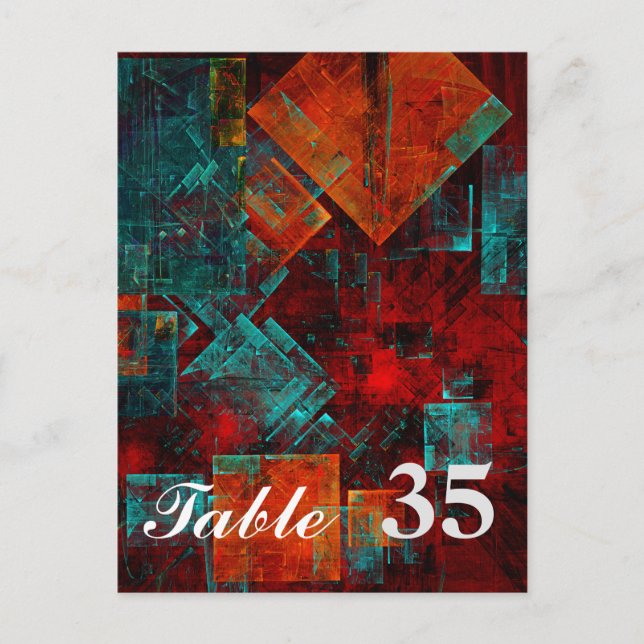 Abstraktes, modernes, Cooles künstlerisches Muster Postkarte (Vorderseite)