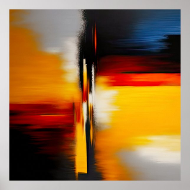 Abstraktes modernes Design Poster (Vorne)