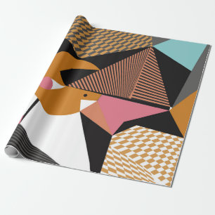 Abstraktes, modernes Dreiecke-Hintergrundbild Geschenkpapier
