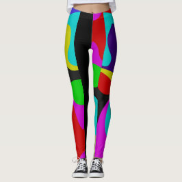 Abstraktes modernes geometrisches Muster Leggings