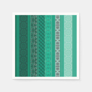 Abstraktes modernes geometrisches Retropflaster Serviette