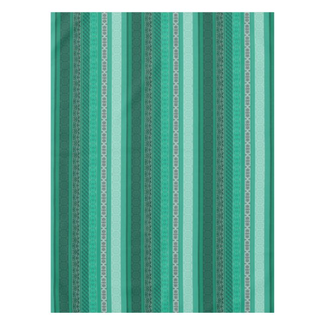 Abstraktes modernes geometrisches Retropflaster Tischdecke (Vorderseite)