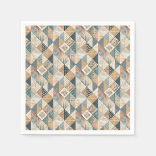 Abstraktes modernes kubistisches geometrisches Dre Serviette