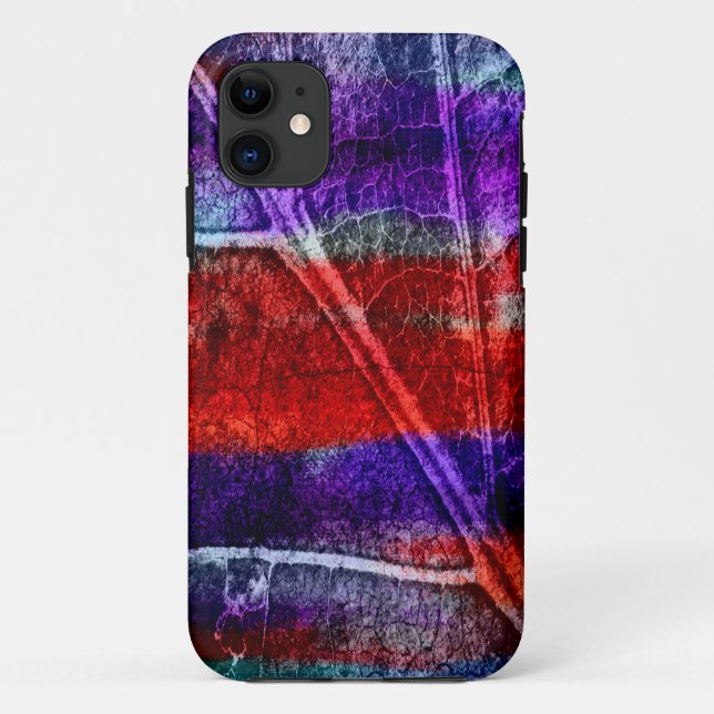 Abstraktes modernes Leaf Pastel Case-Mate iPhone Hülle (Rückseite)