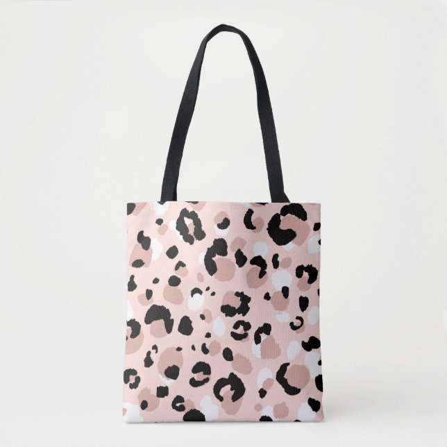 Abstraktes modernes Leopardenmuster nahtlos. Tiere Tasche (Vorderseite)