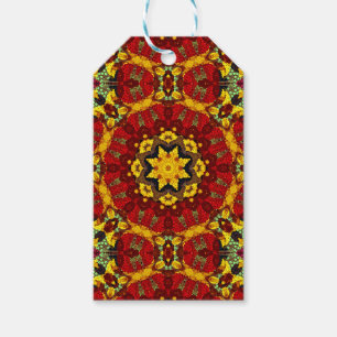 Abstraktes modernes Mosaik-Kaleidoskopbild Geschenkanhänger