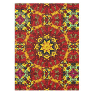 Abstraktes modernes Mosaik-Kaleidoskopbild Tischdecke