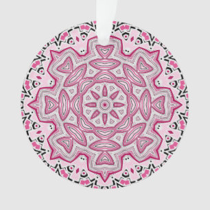 Abstraktes modernes Mosaik-Kaleidoskoprundmandala Ornament