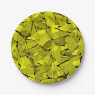 Abstraktes, modernes Mosaikfliesen Pappteller