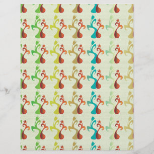 Abstraktes modernes Multicolor-Tulip-Muster