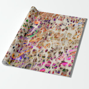 abstraktes modernes Musterdesign mit farbenfroher Geschenkpapier