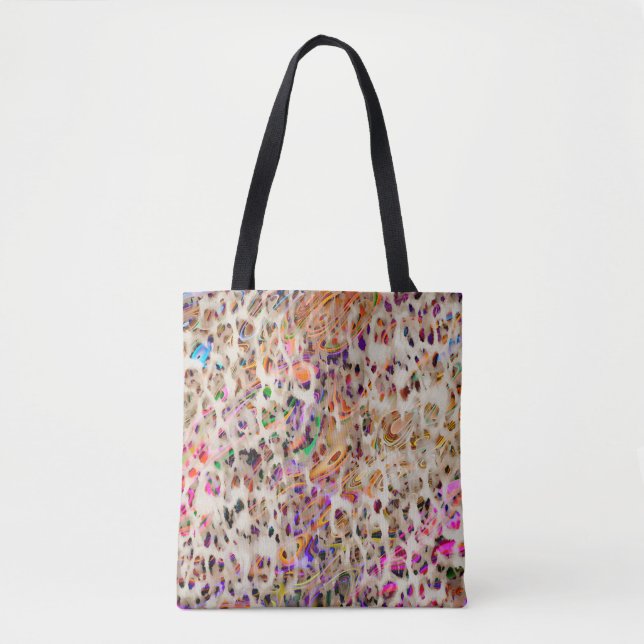 abstraktes modernes Musterdesign mit farbenfroher  Tasche (Vorderseite)