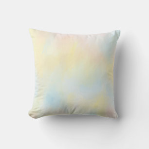       Abstraktes, modernes pastellblau-gelbes Rosa Kissen